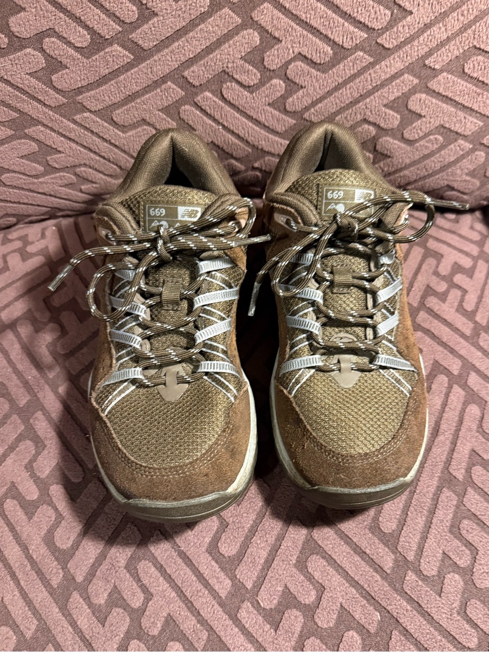 Chocolate Brown 669 New Balance Women's Brown Tan Hiking Sneakers